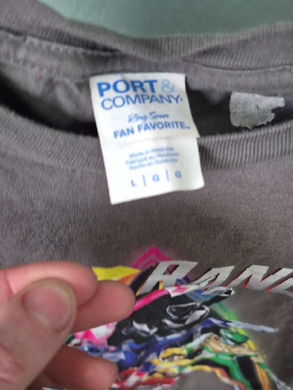 Power Rangers Graphic Tee - Gray with Multicolor Rangers - Picture 2 of 8